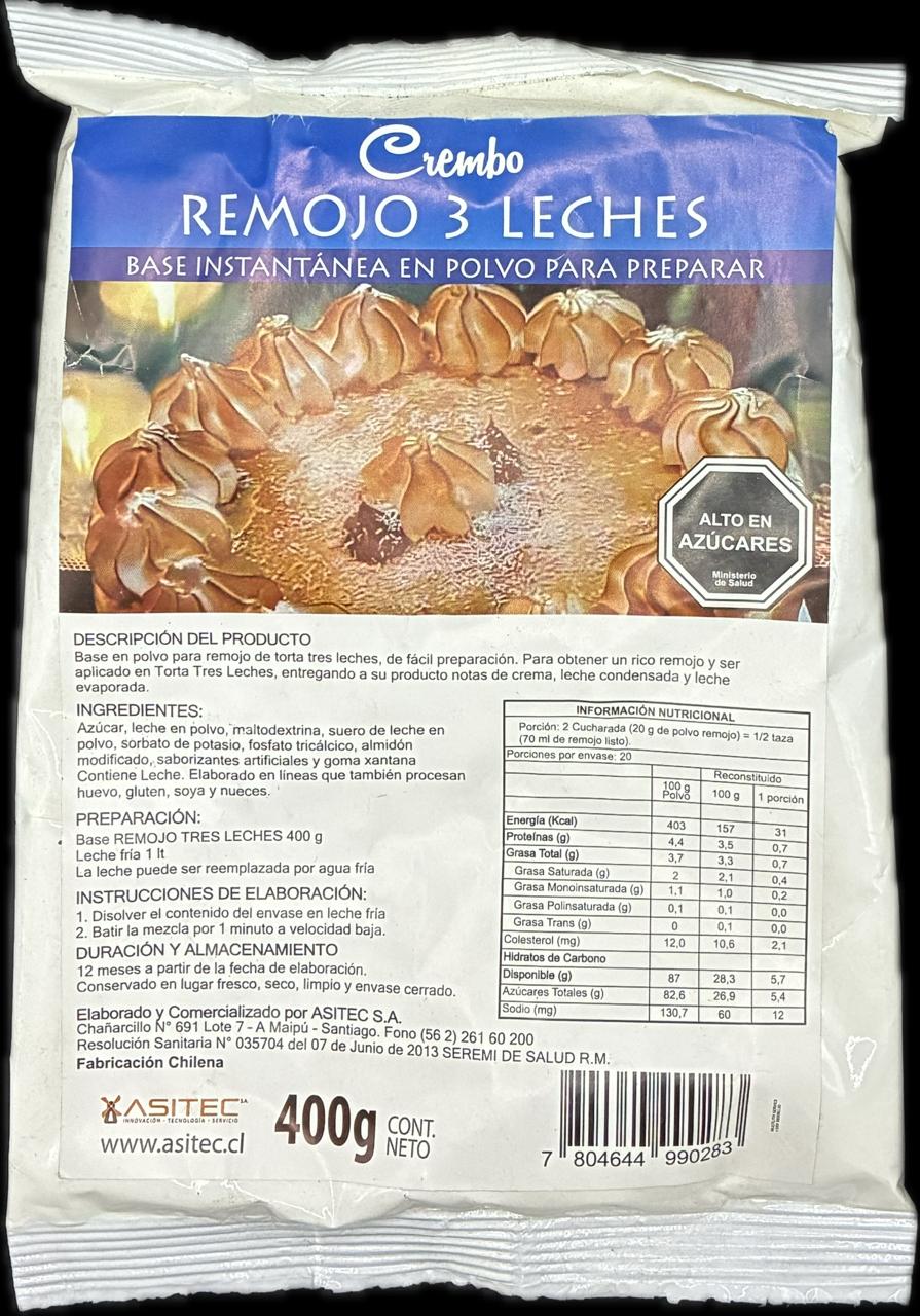 REMOJO 3 LECHES 400 GR