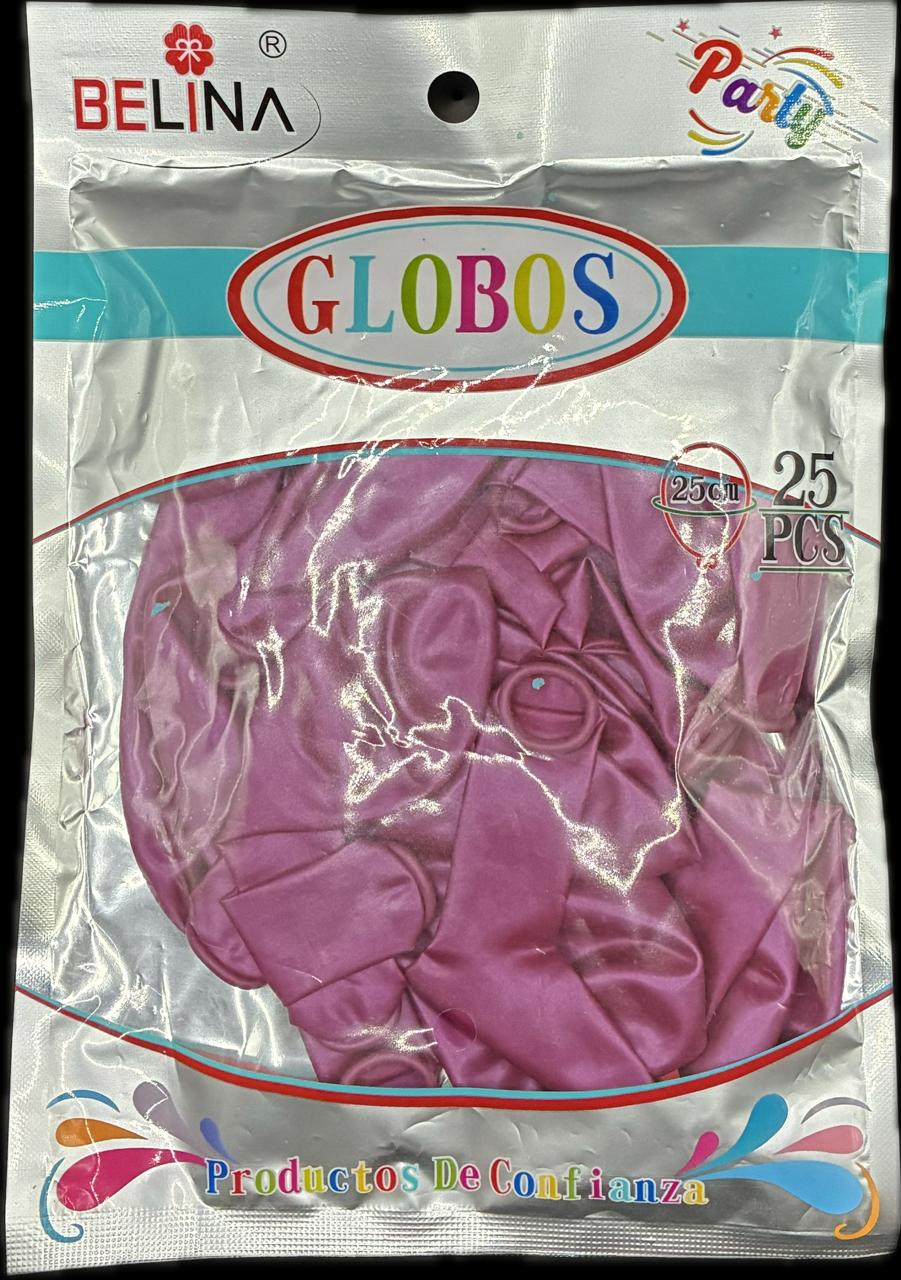 GLOBOS COLOR MAGENTA 25CM 25PCS