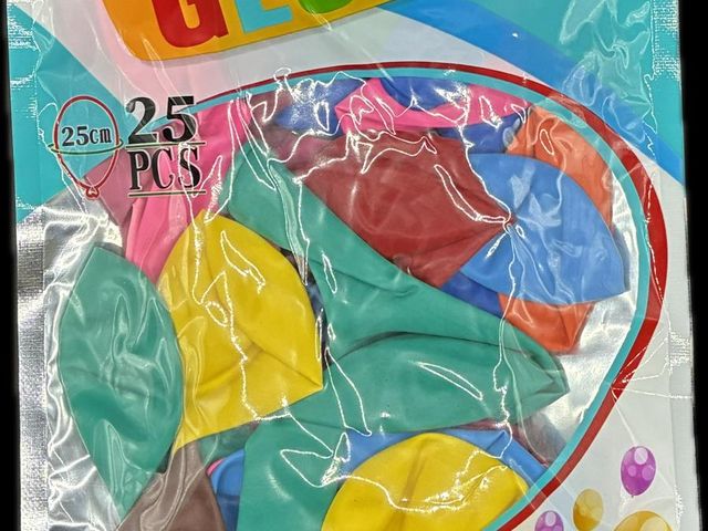 GLOBOS DE COLORES 25PCS 25CM 82200