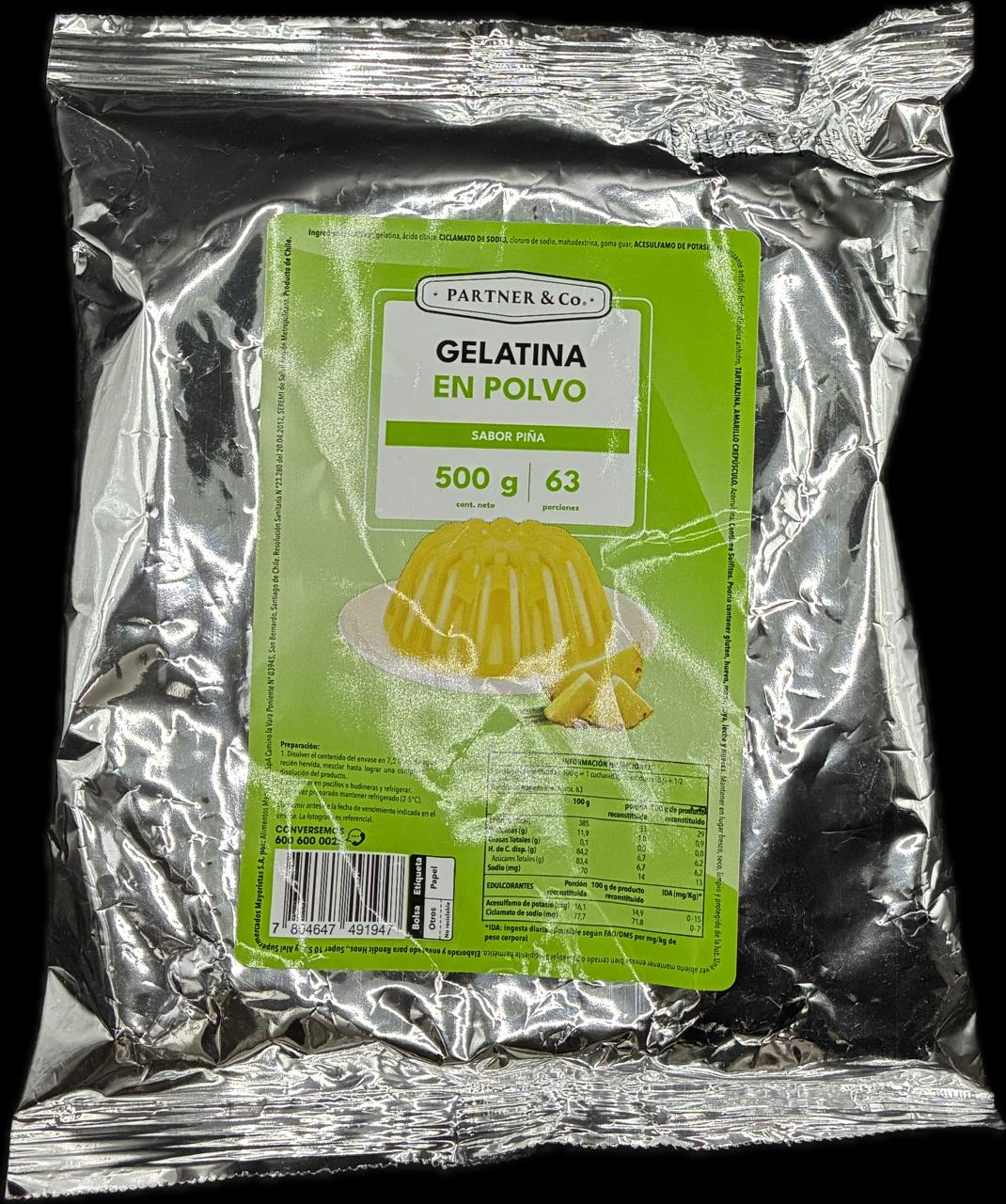 GELATINA EN POLVO 500 GR PARTNER