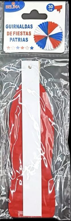 COLGANTE ABANICO FIESTAS PATRIAS 30CM