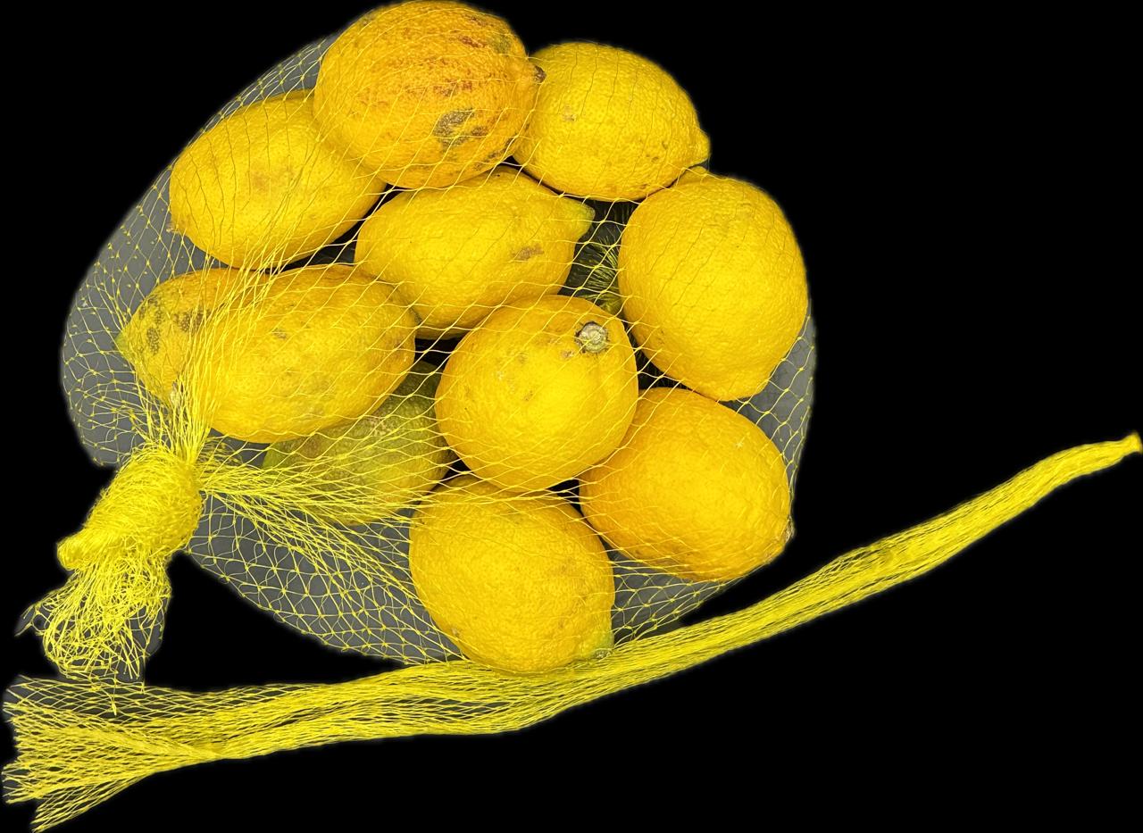 MALLA AMARILLA 3 KG 50 UN.