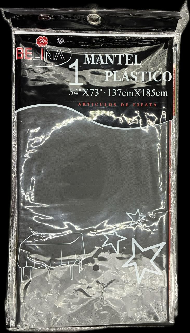 MANTEL NEGRO137X185CM