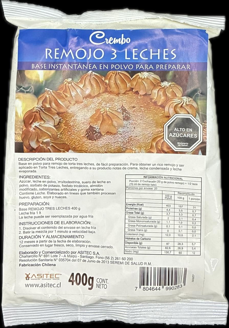 REMOJO 3 LECHES 400 GR