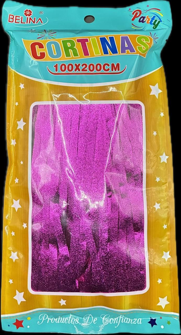CORTINA HOLOGRAFICA FUCSIA 100*200 66683