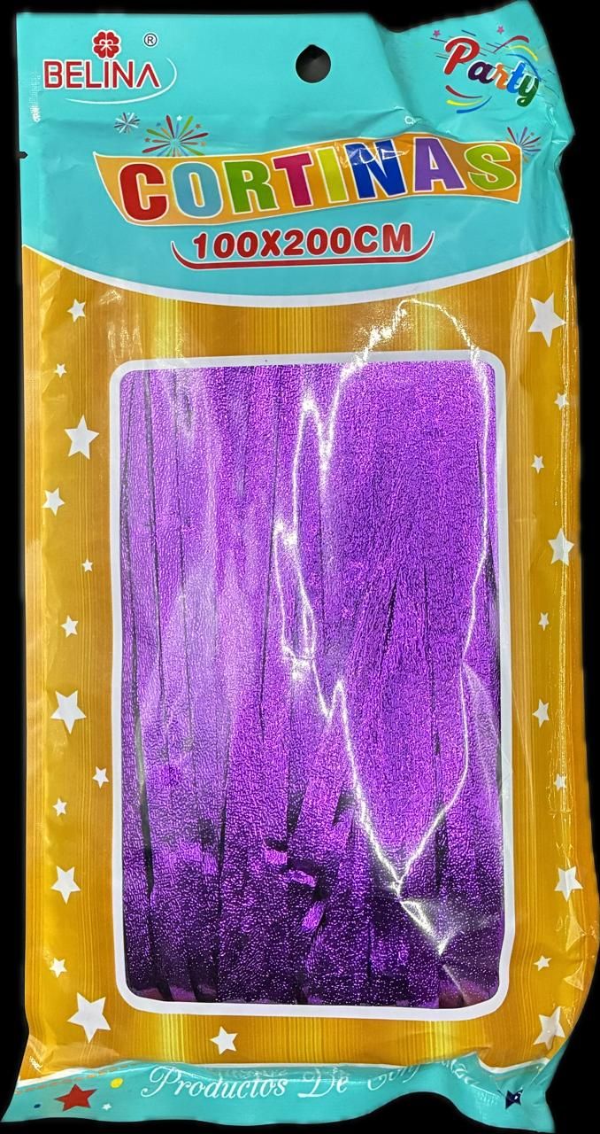 CORTINA HOLOGRAFICA PURPURA 100*200 66687