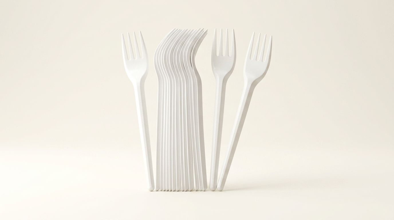 TENEDOR PLASTICO 100 UN