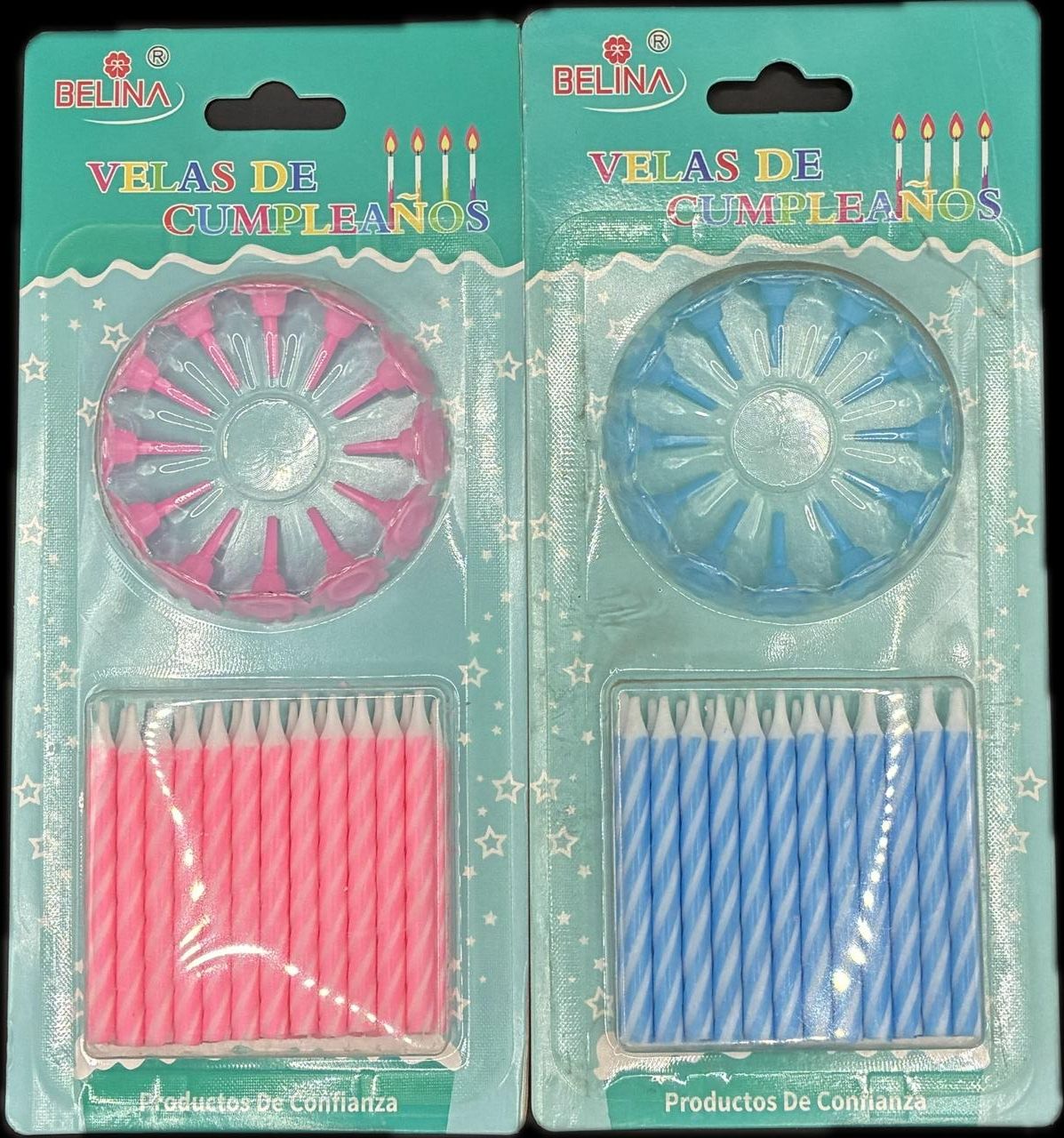 VELAS CELESTES 24PCS