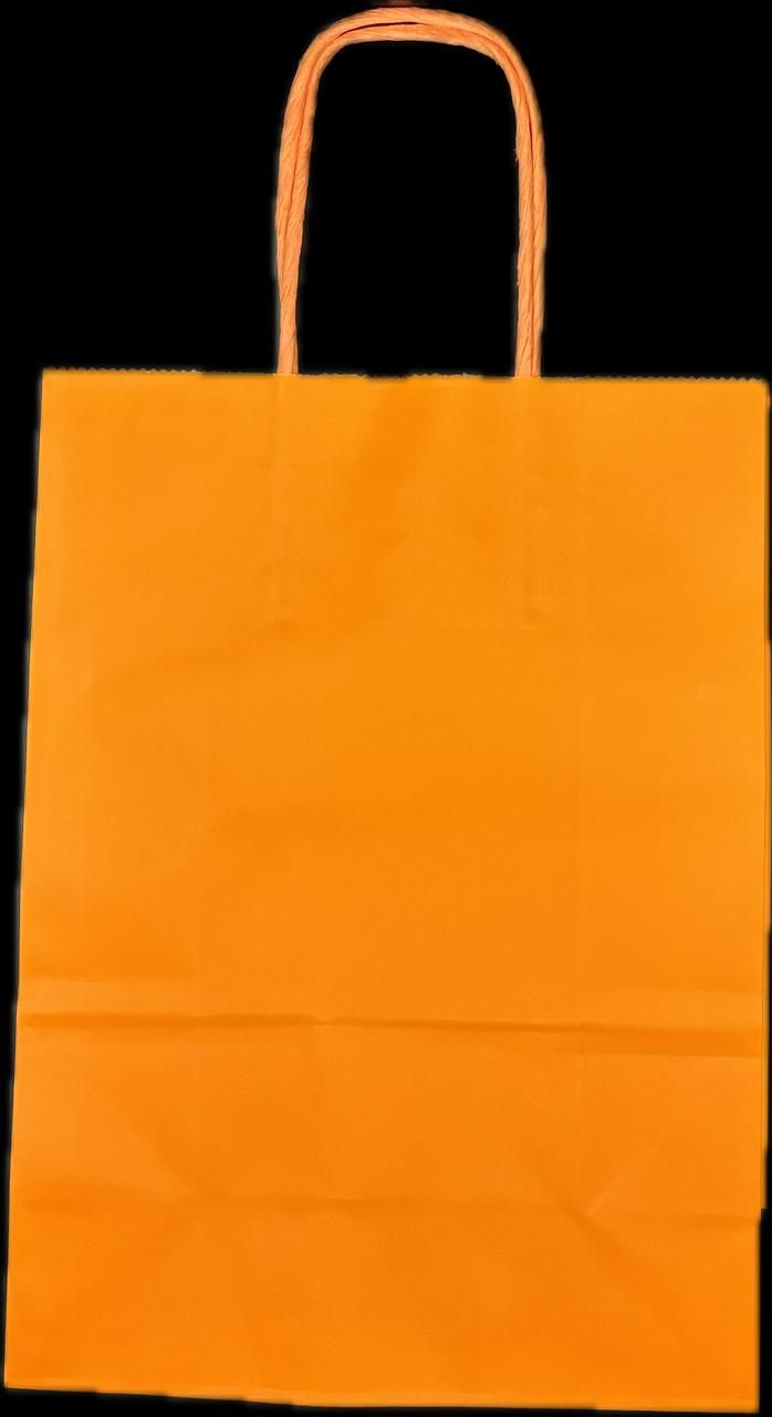 BOLSA DE PAPEL PEQUEÑA NARANJA