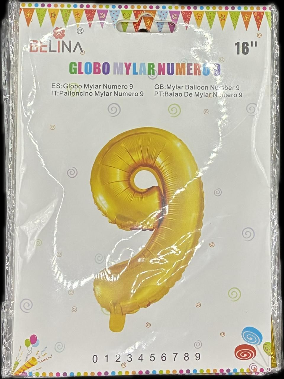 GLOBO DORADO 9 40CM
