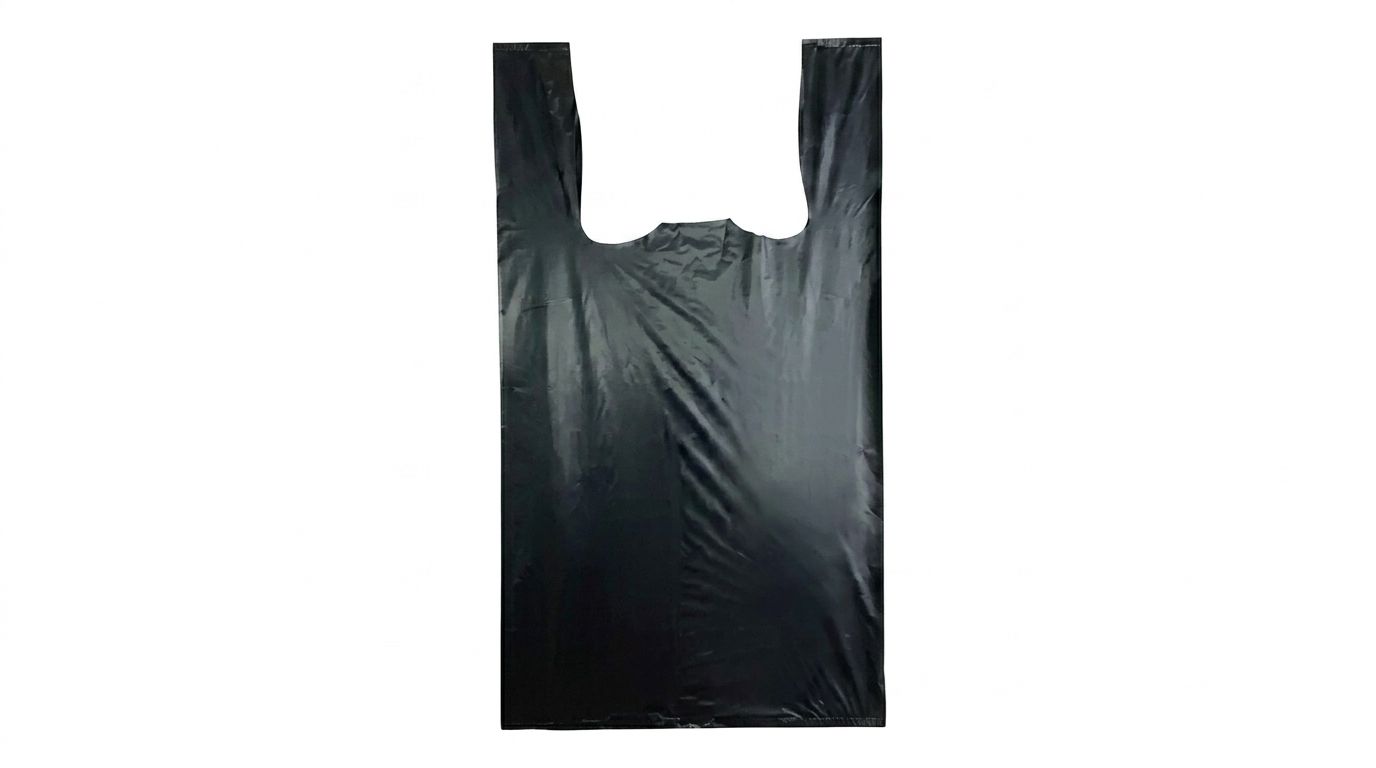 BOLSA CAMISETA 35X50 NEGRA BOTILLERA 100 UN