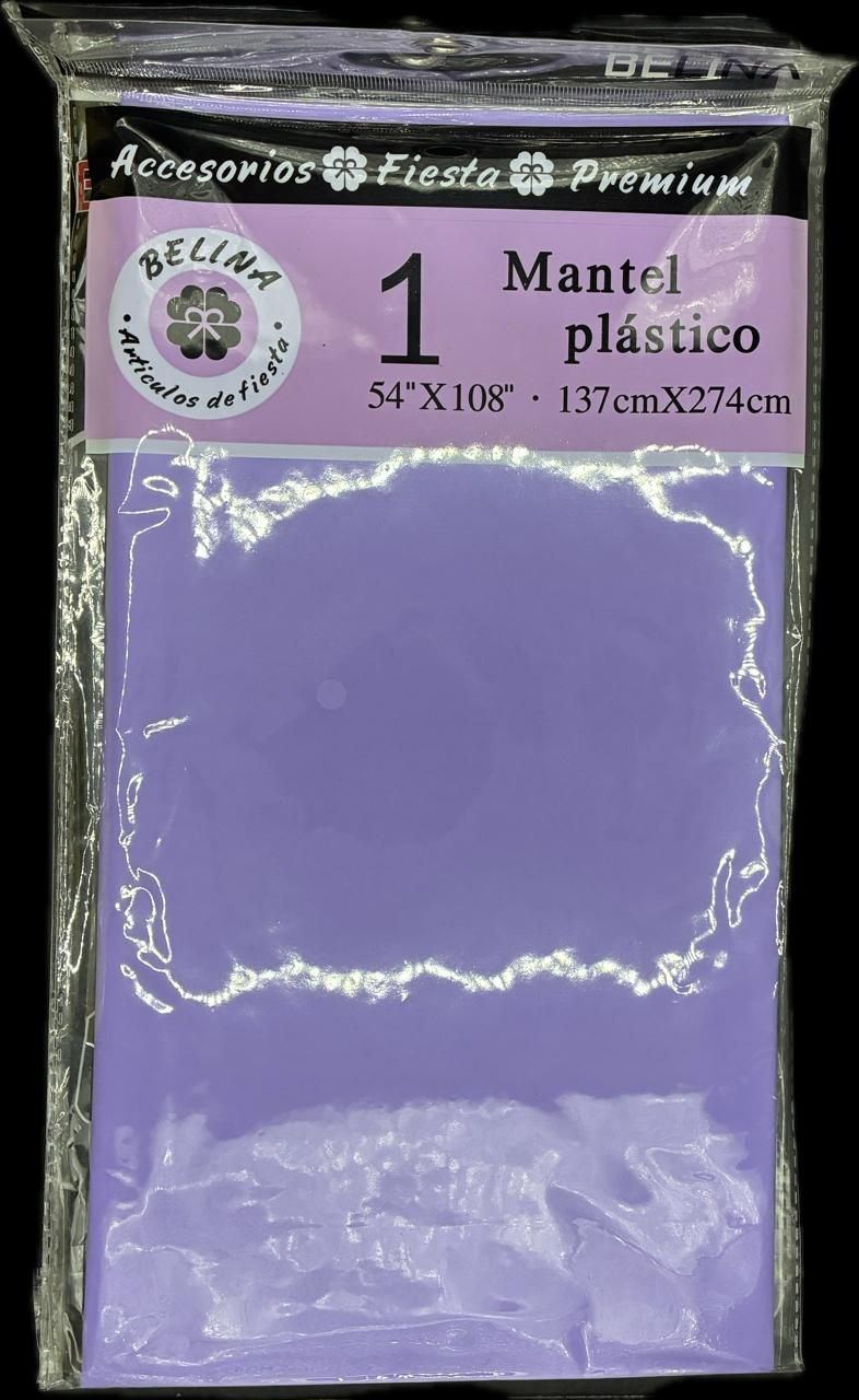 MANTEL PLASTICO VIOLETA 137*185 58307